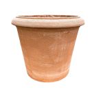 Galestro Terracotta, Vaso Liscio, Blumentopf, Vase, rund, schlicht, Rosentopf