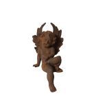 Gusseisen Figur, sitzender Engel, Putte, Gartendekoration, Dekoration