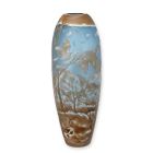 Kameo-Glasvase "Winterlandschaft", Höhe 45,8 cm, Blumenvase, Bodenvase, Kameovase, Landschaftsdekor, A CAMEO GLASS VASE 'WINTER LANDSCAPE'