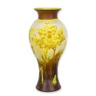 Kameo-Glasvase "Libelle",  Höhe 44,7 cm, Blumenvase, Bodenvase, Blumendekor, A CAMEO GLASS BALUSTER VASE 'DRAGONFLY'