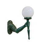 Gusseisenlampe, Wandlampe, Gartenlampe, Gartenleuchte