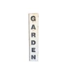 Eisenschild "Garden" (Garten), Vintage-Stil, Wandschild, Hinweisschild, Gartenschild