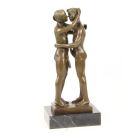 Erotische Bronzefigur küssende Männer, Erotikfigur, A BRONZE SCULPTURE OF 2 KISSING MEN