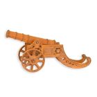 Gusseisenminiatur Kanone, rostfarben, A CAST IRON CANON, RUSTY