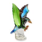 Glastierfigur Adler im Murano-Stil, A MURANO STYLE GLASS FIGURINE OF AN EAGLE