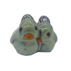 Vogelpärchen, L. 9 cm, klein, lindgrün, Royal Garden, Dekofigur, Gartenfigur, Vogelfigur