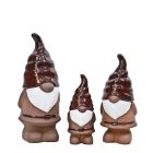 Wichtel, H. 31/41/51 cm, Gartenzwerg, Terracotta, rot, Heritage Garden, Gartenfigur, Gartendeko