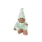 Wichtel, sitzend - H.  29 cm - Terracotta, glasiert- Heritage Garden - lindgrün