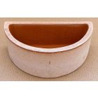 Galestro Terracotta, Opus 9, halbrunder Pflanztopf, Wandtopf, Blumentopf