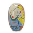 Porzellanvase, Abstraktdekor, Höhe 38,2 cm, Blumenvase, A PORCELAIN VASE WITH ABSTRACT MOTIF - HANDPAINTED