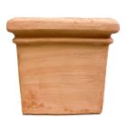 Galestro Terracotta, Cubo con Festoni, Blumenkasten, quadratisch, schicht, klein, Vierecktopf, Terracottatopf