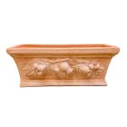 Galestro Terracotta, Cassetta con Frutti, Blumenkasten mit Fruchtdekor, Pflanzkasten