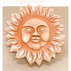 Galestro Terracotta, Sole, Sonne, Wandbild, Terracottasonne, Wandsonne, Dekosonne, Relief