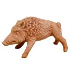 Galestro Terracotta, Cinghiale in Piedi, Eber, Schwein, Wildschwein, Tierfigur, Gartenfigur, Terracottafigur