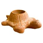 Galestro Terracotta, Tartaruga Porta Vaso, Schildkrötenfigur zum Bepflanzen, Blumentopf, Tierfigur, Gartenfigur