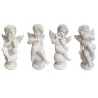 4er-Set Marmorfiguren Putten, Engelfiguren, A SET OF 4 MARBLE PUTTI