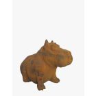 Gusseisen Figur, Nilpferd, Tierfigur, Tier, Hippo